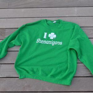 fun green st patty's day sweatshirt